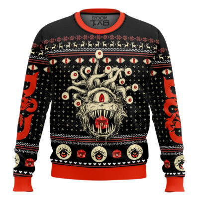 Beholder Dungeons & Dragons Ugly Christmas Sweater