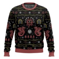 Hooktab Beholder Encounter Dungeons & Dragons Ugly Christmas Sweater