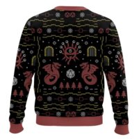 Hooktab Beholder Encounter Dungeons & Dragons Ugly Christmas Sweater