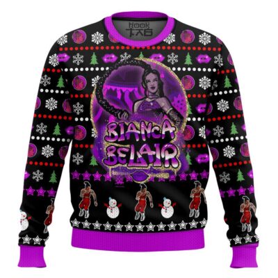 Bianca Belair WWE Ugly Christmas Sweater