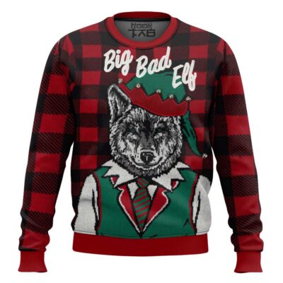 Big Bad Wolf Elf Ugly Christmas Sweater