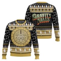 Hooktab Bill Cipher Gravity Falls Ugly Christmas Sweater