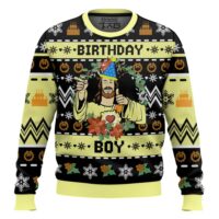 Hooktab Birthday Boy Jesus Ugly Christmas Sweater
