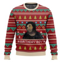Hooktab Birthday Boy Potato Jesus Ugly Christmas Sweater