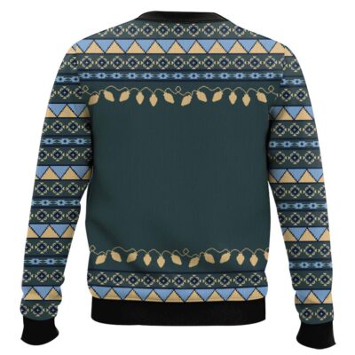 Hooktab Black Cat Coffee Because Murder Is Wrong Ugly Christmas Sweater