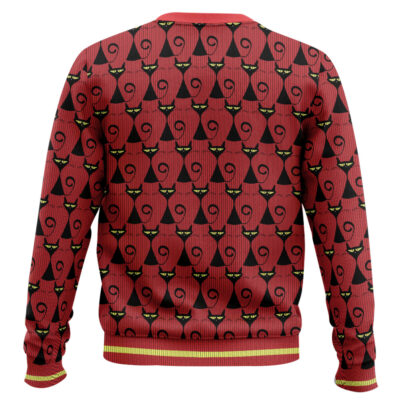 Hooktab Black Cat Pattern Ugly Christmas Sweater