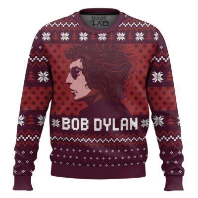 Blood On The Tracks Bob Dylan Ugly Christmas Sweater