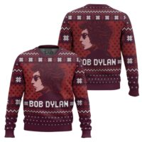 Hooktab Blood On The Tracks Bob Dylan Ugly Christmas Sweater