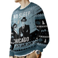 Hooktab Blues Brothers No Sleep Til Chicago Ugly Christmas Sweater