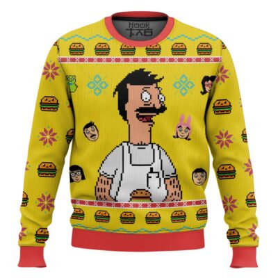 Bob Belcher Bob's Burgers Ugly Christmas Sweater