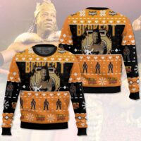 Hooktab Booker T WWE Ugly Christmas Sweater