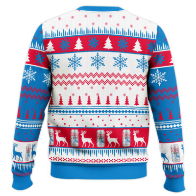 Hooktab Born To Drink Coors Light Ugly Christmas Sweater