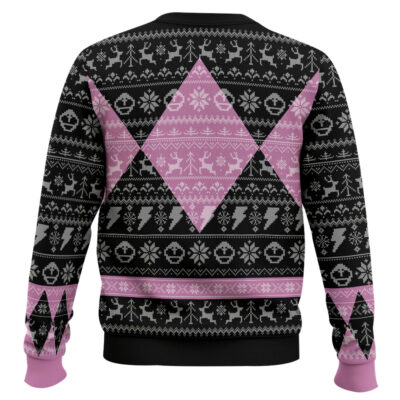 Hooktab Bow Of Darkness Pink Power Ranger Ugly Christmas Sweater