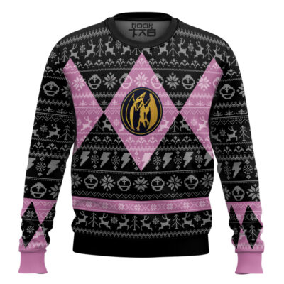Bow Of Darkness Pink Power Ranger Ugly Christmas Sweater