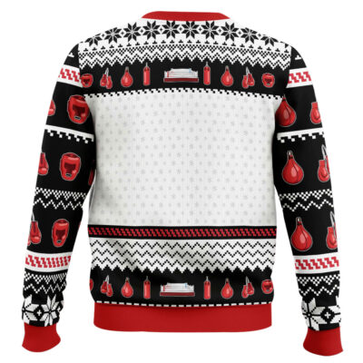 Hooktab Boxing Head Hunter Ugly Christmas Sweater