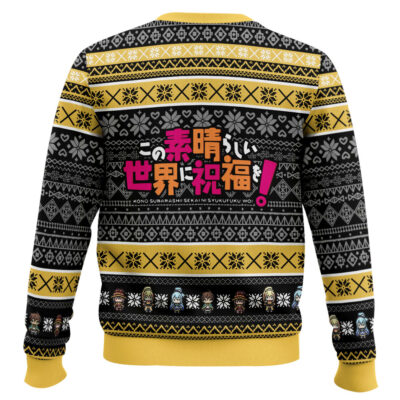 Hooktab Brace Yourself Konosuba Ugly Christmas Sweater