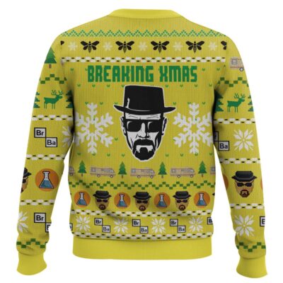 Hooktab Breaking Xmas Br Ba Breaking Bad Ugly Christmas Sweater