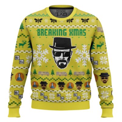 Breaking Xmas Br Ba Breaking Bad Ugly Christmas Sweater