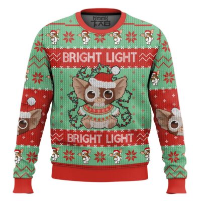 Bright Light Gizmo Gremlins Ugly Christmas Sweater