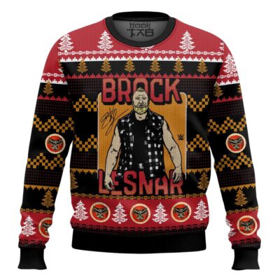 Brock Lesnar WWE Ugly Christmas Sweater