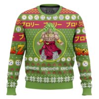 Hooktab Broly Kamehameha Dragon Ball Z Ugly Christmas Sweater