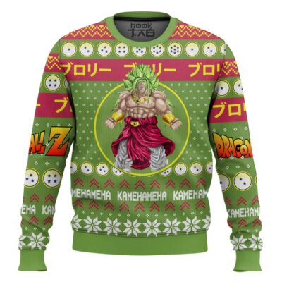 Broly Kamehameha Dragon Ball Z Ugly Christmas Sweater