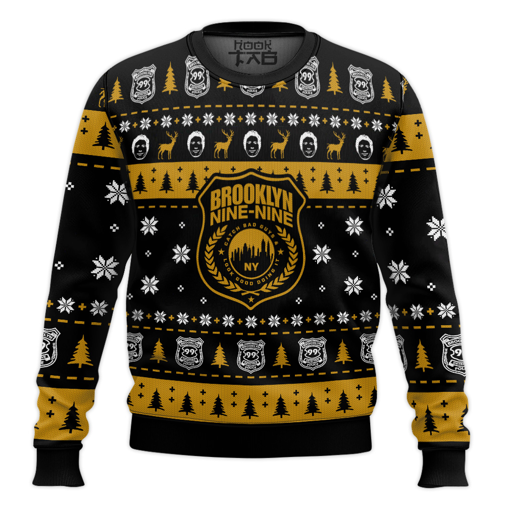 Hooktab Brooklyn Nine-nine Ugly Christmas Sweater Hooktab Brooklyn Nine-nine Ugly Christmas Sweater