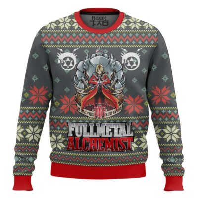 Brotherhood Fullmetal Alchemis Ugly Christmas Sweater