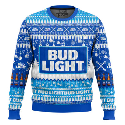 Bud Light American Beer Ugly Christmas Sweater