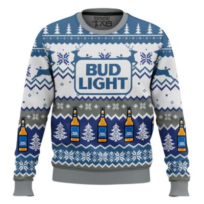 Bud Light American Lager Ugly Christmas Sweater