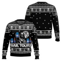 Hooktab Bud Light Bar Tours Ugly Christmas Sweater