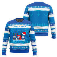 Hooktab Bud Light Jingle Beer Ugly Christmas Sweater