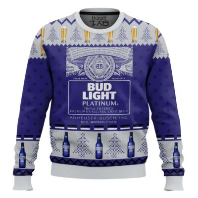 Bud Light Platinum Ugly Christmas Sweater