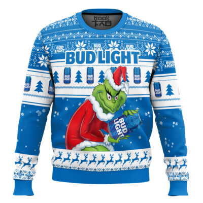 Bud Light The Grinch Ugly Christmas Sweater