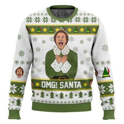 Buddy OMG Santa Elf Ugly Christmas Sweater