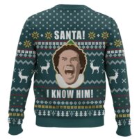 Hooktab Buddy Santa I Know Him Elf Ugly Christmas Sweater