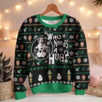 Hooktab Buddy Who Needs A Hug Elf Ugly Christmas Sweater