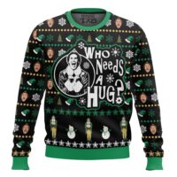 Hooktab Buddy Who Needs A Hug Elf Ugly Christmas Sweater