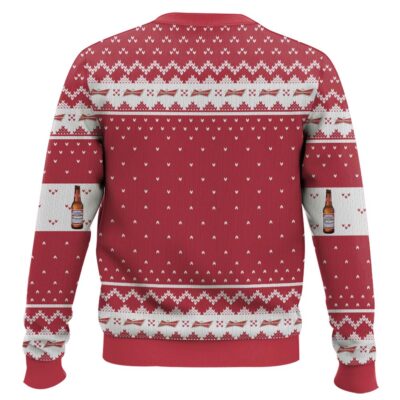 Hooktab Budweiser American Lager Ugly Christmas Sweater