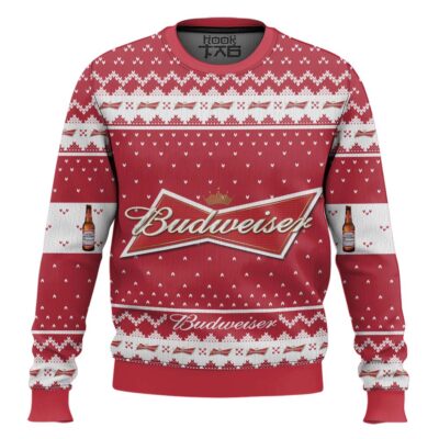 Budweiser American Lager Ugly Christmas Sweater