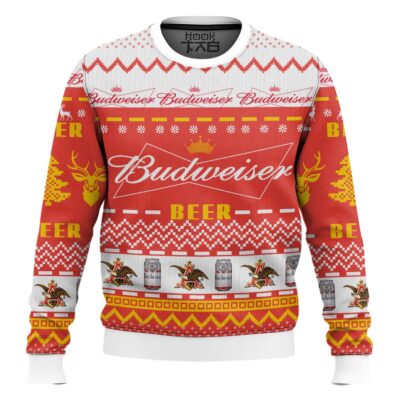 Budweiser Beer Ugly Christmas Sweater