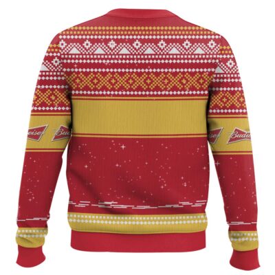Hooktab Budweiser Bulldog Ugly Christmas Sweater