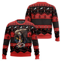 Hooktab Budweiser Eagle Ugly Christmas Sweater