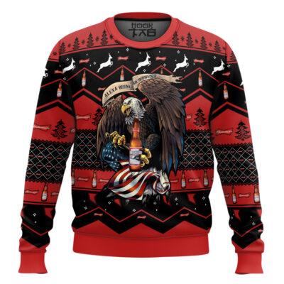 Budweiser Eagle Ugly Christmas Sweater