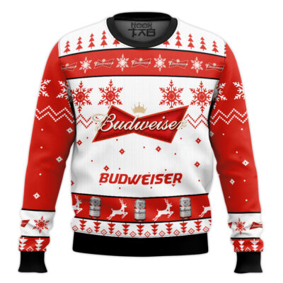 Budweiser Lager Ugly Christmas Sweater