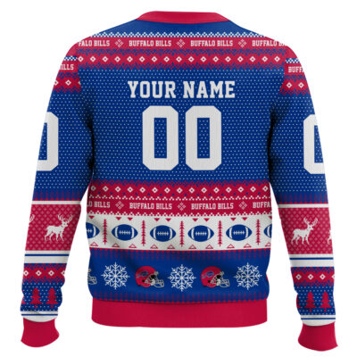 Hooktab Buffalo Bills – Custom Name And Number Ugly Sweater