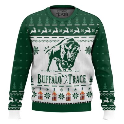 Buffalo Trace American Bourbon Ugly Christmas Sweater