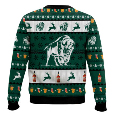 Hooktab Buffalo Trace Bourbon Ugly Christmas Sweater