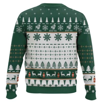 Hooktab Buffalo Trace Whiskey Titties Funny Ugly Christmas Sweater