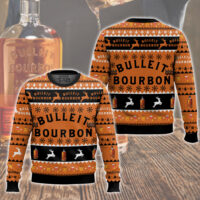 Hooktab Bulleit Bourbon Reindeer Ugly Christmas Sweater